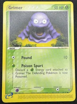 Pokemon TCG Dragon #57/97 Grimer LP - Image 1