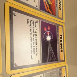 Wizards Pokemon TCG Trainer lot (8) Professor Oak Pokemon Flute EN Various Cond - Image 4