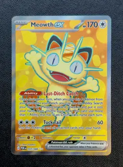 Meowth Ex Ultra Rare 107/088 Perfect Order Pokemon Card - Image 1