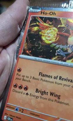 Pokemon Ho-Oh GameStop Stamped Holo ***SWIRL See Photos - Image 3