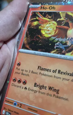 Pokemon Ho-Oh GameStop Stamped Holo ***SWIRL See Photos - Image 4