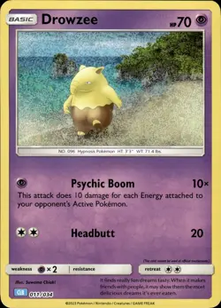 Drowzee - Classic Collection CLB 011/034 - Pokemon - Image 1