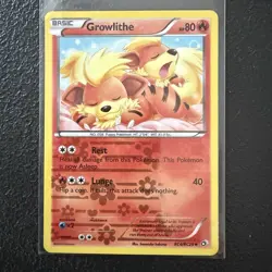 Growlithe - RC4/RC25 - Uncommon NM, English Pokemon Legendary Treasures - Image 1
