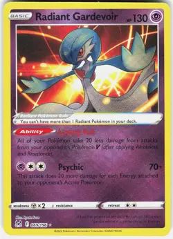 Radiant Gardevoir 069/196 Radiant Rare Lost Origin Pokemon Near Mint - Image 1