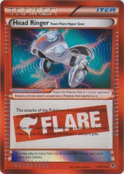 Heavily Played, English Pokemon Holo Head Ringer - 97/119 - Rare Holo XY - Phant - Image 1