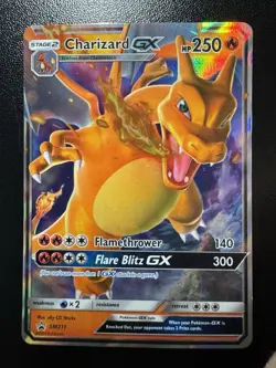 Pokemon Charizard GX SM211 Hidden Fates Full Art Ultra Rare Holo TCG Card - Image 1