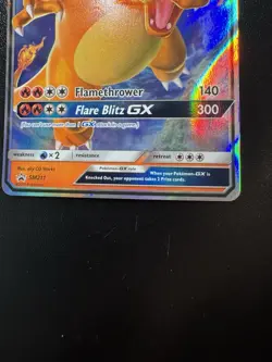 Pokemon Charizard GX SM211 Hidden Fates Full Art Ultra Rare Holo TCG Card - Image 5