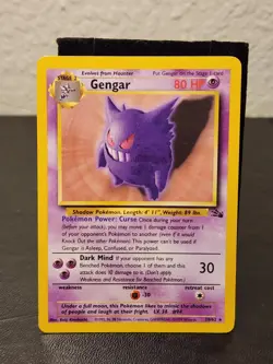 Gengar 20/62 Fossil Unlimited NON Holo Rare Pokemon Tcg 1999 WOTC (HP) - Image 1