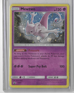 Pokemon TCG Mewtwo SM77 Sun & Moon Promo Holo EN Basic Psychic HP 120 - Image 1