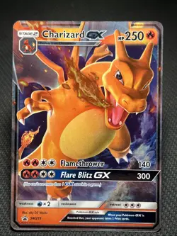 Pokemon TCG: Charizard GX Ultra Rare (SM211) Black Star Promo LP+ - Image 1