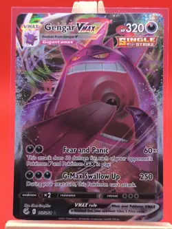 Gengar VMAX 157/264 Fusion Strike Full Art Ultra Rare Holo Pokemon Card * New * - Image 1