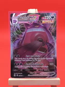 Gengar VMAX 157/264 Fusion Strike Full Art Ultra Rare Holo Pokemon Card * New * - Image 3