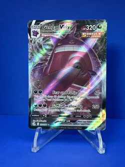 Pokemon TCG Gengar VMAX 157/264 Fusion Strike Ultra Rare Full Art Holo Card - Image 1