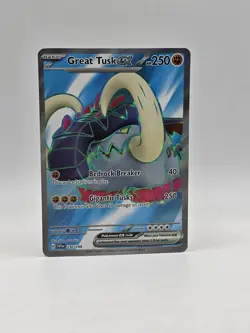 Great Tusk ex 230/198 - Pokemon Scarlet & Violet Base - Near Mint Ultra Rare - Image 1