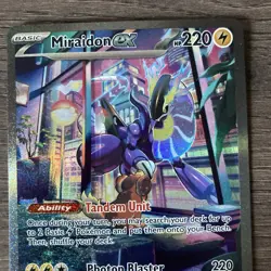 Miraidon ex 244/198 Scarlet & Violet Special Illustration Rare SIR Pokemon - Image 2
