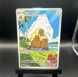 Pokemon TCG Sv Surging Sparks Alolan Dugtrio 208/191 IR Holo Full Art Eng HP110 - Image 1
