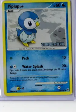 Piplup - Pokemon Diamond & Pearl 93/130 - MP - Image 1