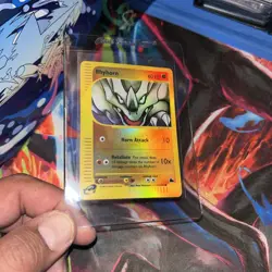 2003 POKEMON SKYRIDGE #91 RHYHORN-REVERSE FOIL clean - Image 2