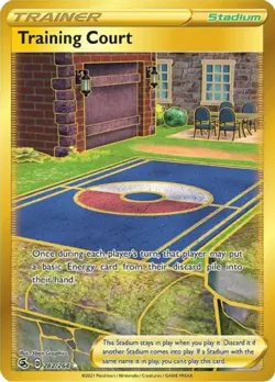 NM-Mint, English Pokemon Holo Training Court - 282/264 - Secret Rare SWSH - Fusi - Image 1