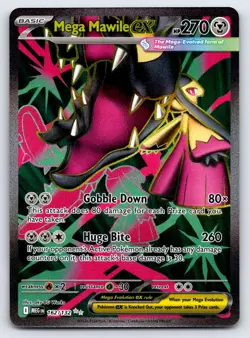 Mega Mawile ex 162/132 Ultra Rare Mega Evolution Pokemon Holo Near Mint - Image 1