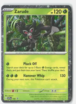 Zarude (Cosmos Holo) 199 Holo Holo Rare Scarlet & Violet Promo Pokemon Holo NM - Image 1