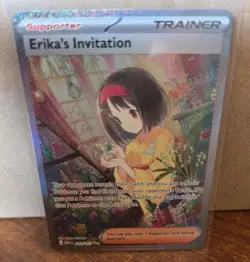 Pokemon Erika's Invitation 203/165 SV 151 SIR Full Art Holo EN - Image 1