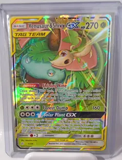 Pokemon TCG Venusaur & Snivy GX 1/236 Sm-Cosmic Eclipse HP Condition - Image 3
