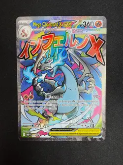 Pokemon Mega Charizard X EX 023 MEP Black Star Promos UPP ITA Carte Nintendo - Image 1