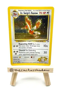 Pokemon Gym Heroes Lt. Surge's Fearow Holo 7/132 - LP/MP - Image 1