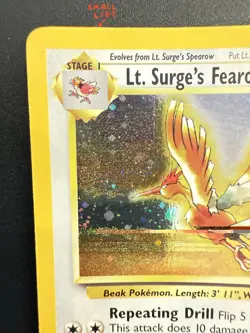 Pokemon Gym Heroes Lt. Surge's Fearow Holo 7/132 - LP/MP - Image 4