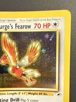 Pokemon Gym Heroes Lt. Surge's Fearow Holo 7/132 - LP/MP - Image 5