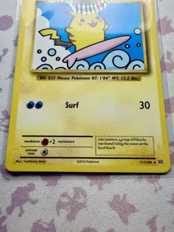 Pokemon - Surfing Pikachu 111/108 - XY Evolutions Secret Rare Eng - LP - Image 4