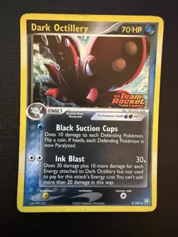 Dark Octillery EX Team Rocket Returns #8/109 Reverse Holo 2004 Stamped Pokemon - Image 1