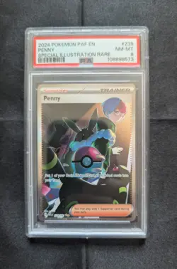 2024 Pokemon TCG Penny 239 SIR - Paldean Fates - PSA 8 (NM-MT) - FREE SHIPPING - Image 1