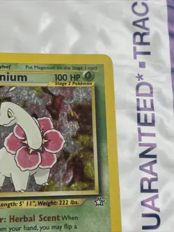 Pokemon TCG Neo Genesis Meganium 10/111 Holo Rare Unlimited 100 HP Eng 2000 - Image 4