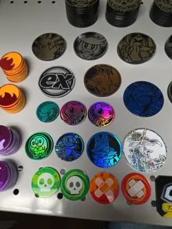 Pokemon TCG Official Lot Of 50+ Coins (Mix Of Regular, Jumbo, & Small) - Image 3