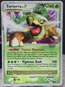 Pokemon Card Torterra lv. X DP09 Holo Rare Promo Diamond and Pearl 2007 Vintage - Image 5