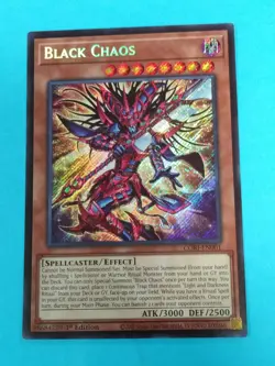Yugioh Chaos Origins - BLACK CHAOS - CORI-EN001 -1 st Edition Secret Rare NM - Image 1