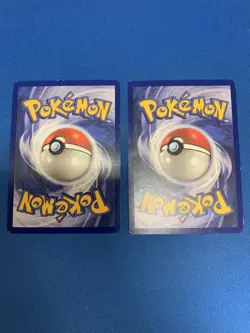 Vintage Pokemon Poliwhirl 38/102 and Poliwag 59/102 Pokemon Base Set - LP - Image 2