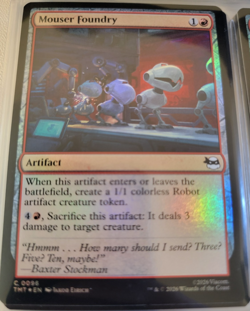 Holo Foil Mouser Foundry # 96 - TMNT - TMT - MTG Cards Magic The Gathering - Image 1