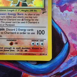 ​Vintage Pokemon Card - Charizard Holo 4/130 Base Set 2 - RARE HOLO SWIRL - LP - Image 5