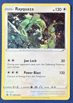 Rayquaza SWSH029 Sword & Shield Promo Pokemon Card - Image 1