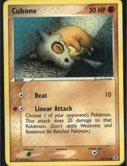 Cubone Common FireRed & LeafGreen 60/112 Fighting Pokemon Card - Image 1