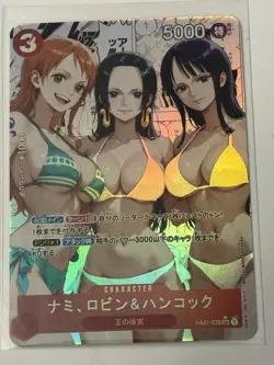 NAMI BOA NICO ONE PIECE Holographic Art Goddess Story Anime Collectible Card - Image 1