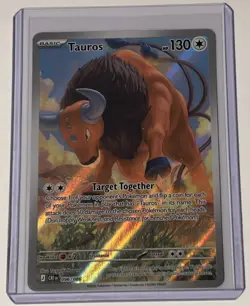 Pokemon TCG Tauros 096/086 Chaos Rising IR Ilustration Rare Card - NM - Image 1