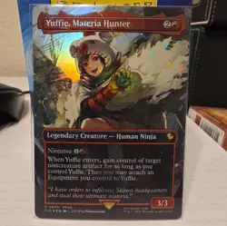 Yuffie Materia Hunter 0470 Final Fantasy MTG Magic English CHOCOBO TRACK FOIL NM - Image 1