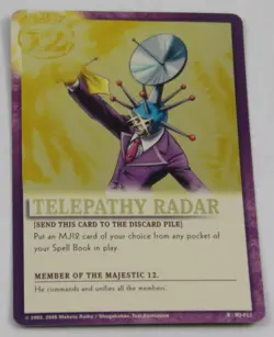 Zatch Bell! the Card Battle Majestic 12 Foil Promo Card: Telepathy Radar MJ-012 - Image 1