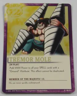 Zatch Bell! the Card Battle Majestic 12 Foil Promo Card: Tremor Mole MJ-011 - Image 1