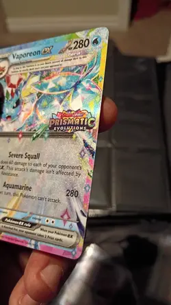 Vaporeon ex - (Prismatic Evolutions Stamp) 023/131 Miscellaneous Cards &... - Image 4