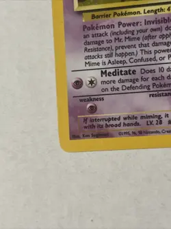 Mr. Mime 1st Edition 06/64 Jungle Holo Rare 1999 Pokemon Card - Image 5